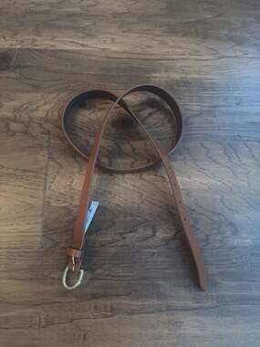 Ann Taylor Brown Italian Leather Belt Size L